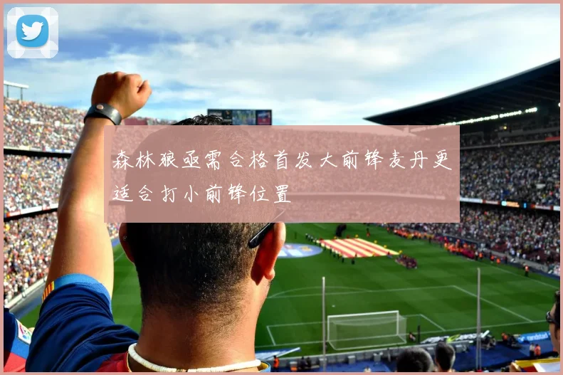 森林狼亟需合格首发大前锋麦丹更适合打小前锋位置
