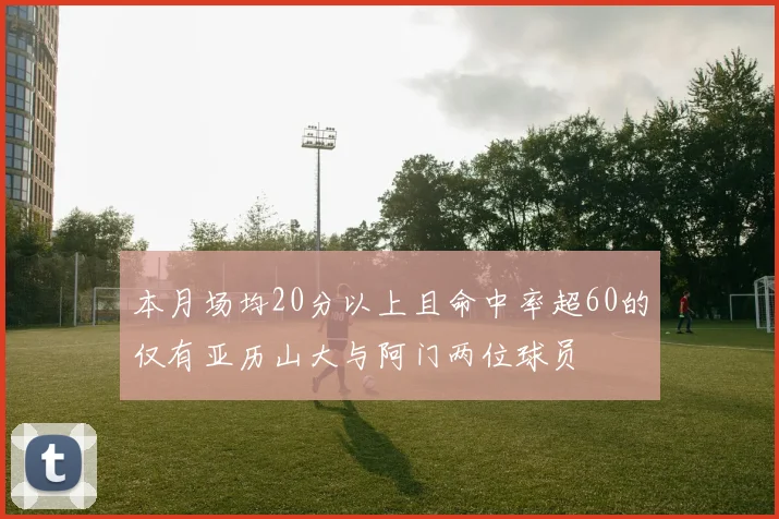 本月场均20分以上且命中率超60的仅有亚历山大与阿门两位球员